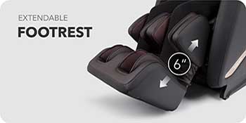 extendable footrest of Titan Prestige 3D massage chair
