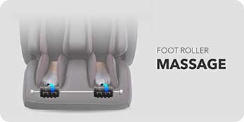 foot roller of Titan Prestige 3D massage chair
