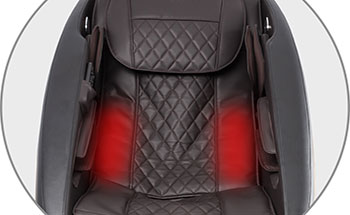 Titan Pro Ace II massage chair has heat on lumbar