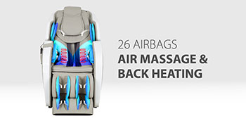 Ghế massage Titan Pro Omega 3D có trang bị 26 túi khí massage