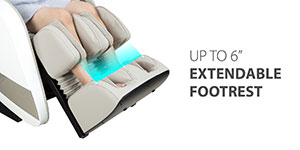 Titan Pro Omega 3D massage chair has extendable footrest