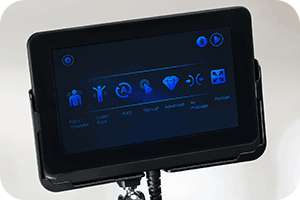 Touchscreen remote of the Titan Vigor massage chair